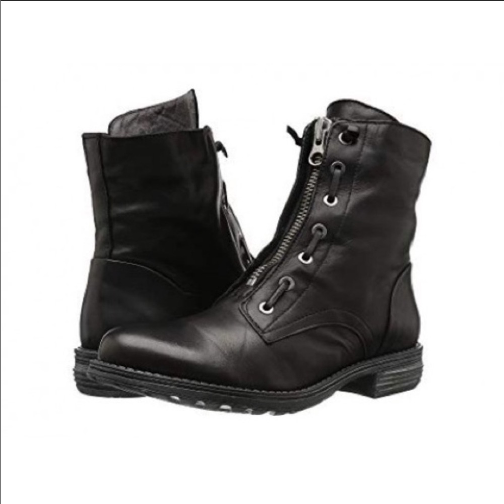 Miz Mooz Rosie Zip Biker Boots Size 40